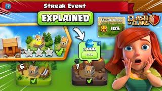 NEW Streak Event to Get FREE Rewards Daily in Clash of Clans