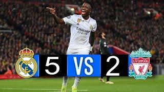 Real Madrid x Liverpool  5-2  extended highlights and Goals  UCL 2023