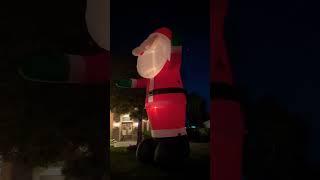 OMG  Giant santa  Bigger Than A House  #shorts #funny #christmas