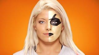 Alexa Bliss morphs into Goldust WWE Halloween Makeup Tutorial