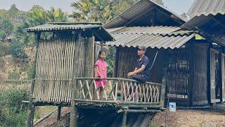 The poor girl is well again. Together with Mr. Dong we completed the bathroom and railing.