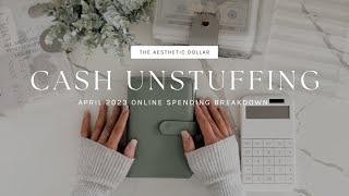 April Online Spending Breakdown  Cash Stuffing  $719  Dave Ramsey Inspired