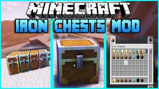 IRON CHESD Mod Minecraft Mod 2022 Minecraft how to upgrade chest and crafting tips showcase 1.16.5