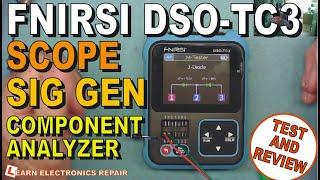 FNIRSI DSO-TC3 3 in 1 Oscilloscope Signal Generator Component Analyzer Tester Cheap Electronics Lab
