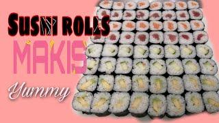 SUSHI MAKI ROLLS  MAKI TUTORIAL