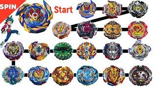 Beyblade Burst SuperKing Brave Valkyrie VS ALL CHO-ZTURBO Marathon Battle 베이블레이드 슈퍼킹 배틀  ベイブレードバースト