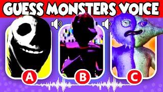 Guess the MONSTERS VOICE #1 GARTEN OF BANBAN 3  ALL WUBBOX Chef Pigster  Roblox Doors 