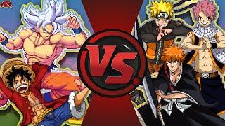 GOKU vs NARUTO vs LUFFY vs ICHIGO vs NATSU ANIME MOVIE Cartoon Fight Club MOVIE