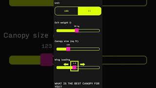 #JYRO Wing Loading Calculator