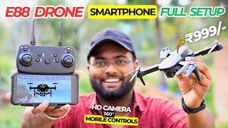 How To Setup E88 Drone With Smartphone?  Best Drone Under 2000  Full Tutorial In Hindi 