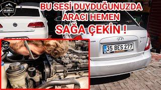 MOTORDAN GELEN SESİ DİKKATE ALMADI OLAN OLDU  Hyundai Accent 1.4 Silindir Kapak Conta Değişimi