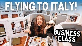 We flew BUSINESS CLASS to ROME ITALY…for the price of economy