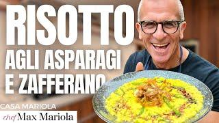 RISOTTO agli ASPARAGI e ZAFFERANO di una CREMOSITÀ Pazzesca Ricetta di Chef Max Mariola