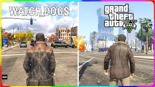 GTA 5 vs Watch Dogs  Side-by-Side Comparison 