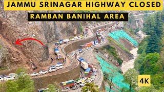 NATIONAL HIGHWAY LIVE UPDATE   RAMBAN BANIHAL AREA  #nh4 #4k