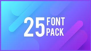 Best 25 Free Font Pack Graphics Designer Must Have