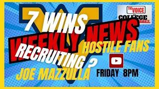 WVU NEWS JOE MAZZULLA SI RIPS WVU 7 WINS RECRUITING HOSTILE FANS