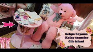 Sehpa boyama yenileme - kolay transfer ve cila yapma Kawaii Room