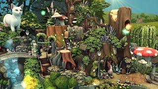 Garden fairys stump houses  The Sims 4 Speed build