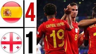 Spain vs Georgia 4-1 Highlights EURO 2024 