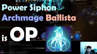 Strongest 20 Divine Build? - Power Siphon Archmage Ballista Path of Exile 3.25