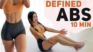 10 Min Abs Workout to get defined ABS  3 week weight loss challenge