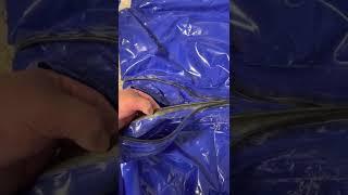 Doing a waist zipper on an inflatable pvc shirt and pants or astronaut suit