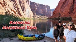 Overnight Kayak Trip Through Horseshoe Bend  On The Colorado River in Page Arizona