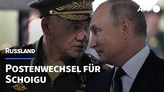 Putin verfügt Postenwechsel für Verteidigungsminister Schoigu  AFP