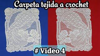 Carpeta Virgen María Tejida a Crochet ●Video 4