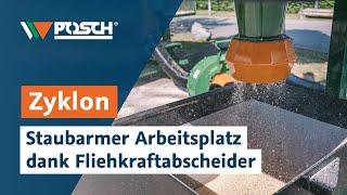 For a dust-free workplace - NEW cyclone to extract funnel & store sawdust  POSCH Leibnitz