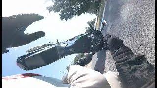 Car cuts across lane and knocks down Motorcycle - Marsfield NSW