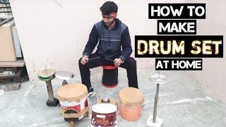 How to make drum set at home  Cool DIY