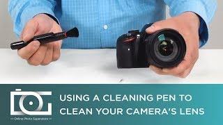 Use a Lens Cleaning Pen Brush w Carbon Tip to Clean Camera Lenses