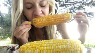 ASMR CORN ON THE COB CRUNCH SOUNDS