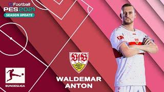 W. ANTON face+stats VfB Stuttgart How to create in PES 2021