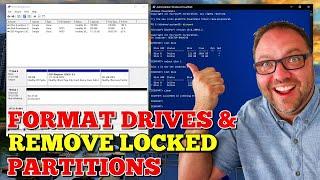 How to Format a Hard Drive & Delete Recovery Partitions  Windows 10  Diskpart Delete Partition