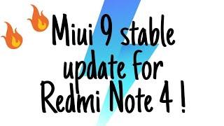 How to download miui 9 global stable update for Redmi note 4 