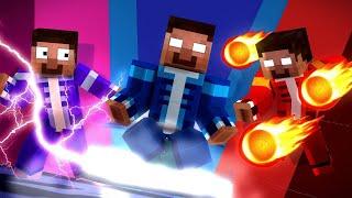 3 New Herobrine Brothers Running Challenge  - Monster School Minecraft Animation