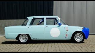 66 Alfa Giulia TI 2.0 start and driving through town Great sound from carbon airbox.