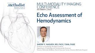 DeBakey MULTI-MODALITY IMAGING CONFERENCE Echo Assessment of Hemodynamics  10112022