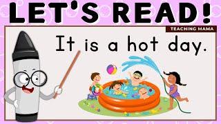 LETS READ  PRACTICE READING SIMPLE ENGLISH  LEARN TO READ SENTENCES  TEACHING MAMA
