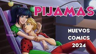 NUESTRO PRIMER BESO - NOCHE EN PIJAMAS  Miraculous Ladybug Fandub Comic Español.