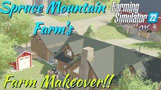 Spruce Mountain Farms  FARM MAKEOVER  FS22 Timelapse 4K  Xbox Series X