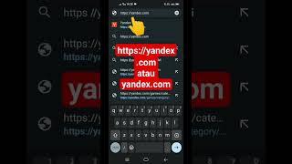 Cara Membuka Yandex di Chrome Android