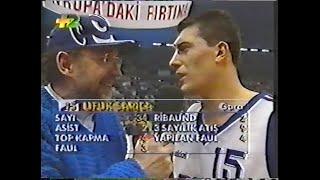 1996 Koraç Kupası Yarı Final 1.Maç  Efes Pilsen 102-78 Teamsystem Bologna Full Kayıt 07021996