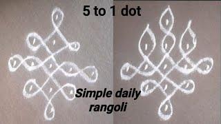 Krishna rangoliSimple daily rangoli chukki rangolieasy rangolidots rangolifree hand rangoli