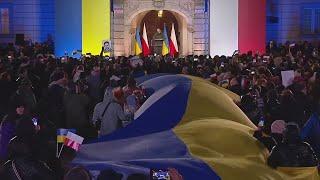 Выступление Зеленского перед представителями общественности Украины и Польши 2023 Новости Украины