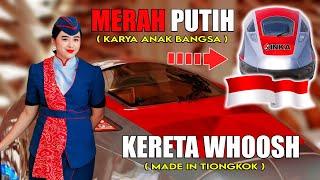 Luar biasa..Mana lebih canggih kereta cepat merah putih INDONESIA dengan kereta peluru whoosh china