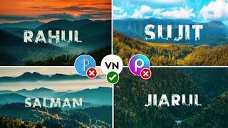 Viral Name Art Reel Editing Tutorial  Urban Jungle Font  New Trending Photo Editing in VN App